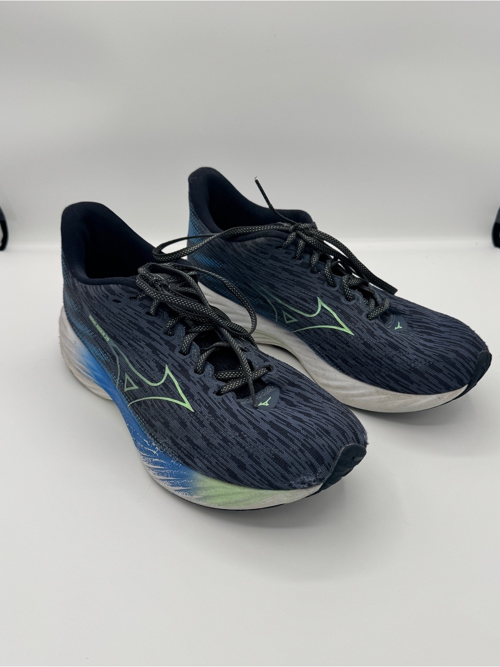 Mizuno Wave Rider 28 Men’s Size 10 Blue Running Shoes Athletic Sneakers